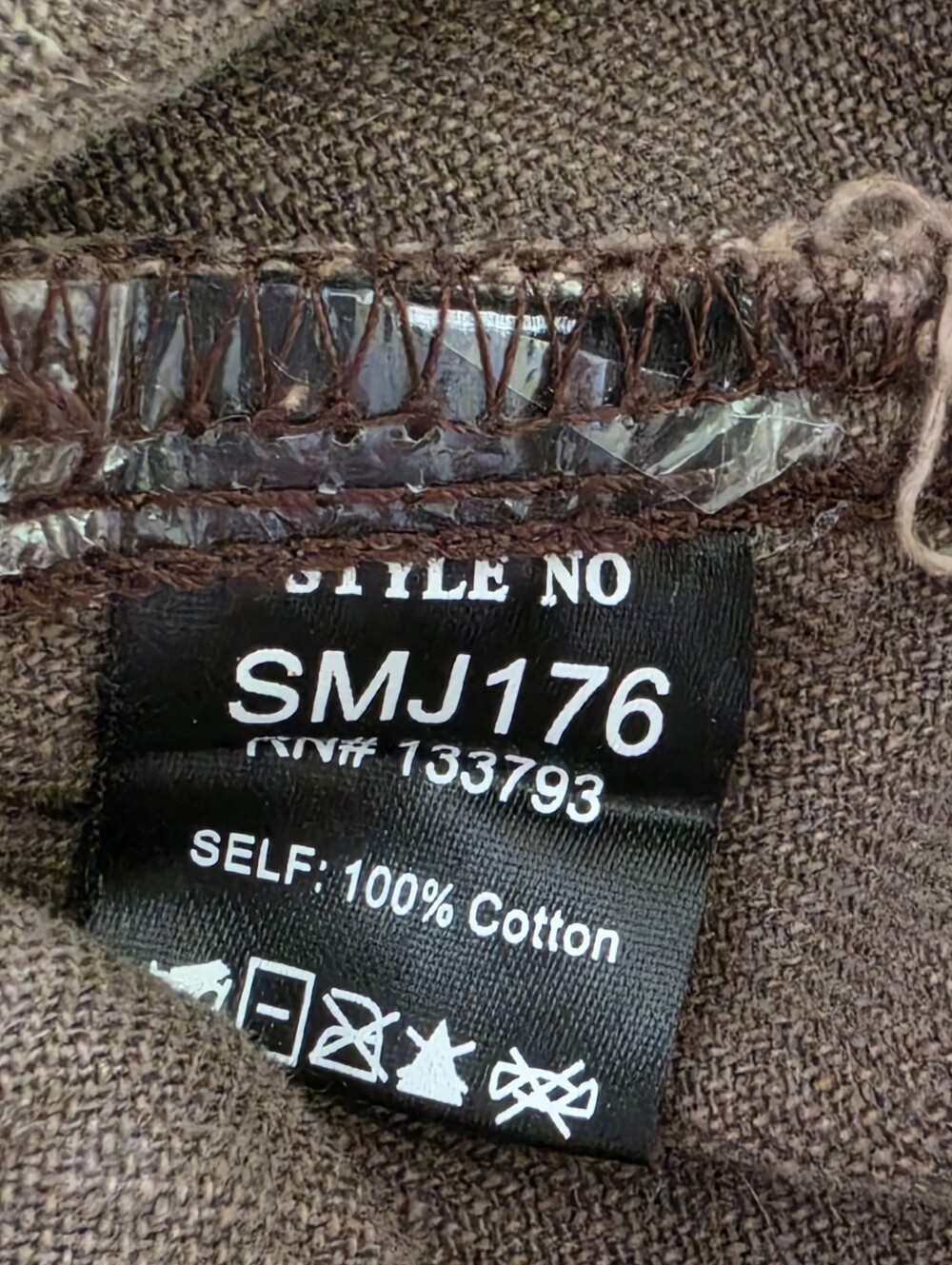 POL Cable Knit Sleeve Shacket Chocolate & Cream Small - Picture 16 of 16